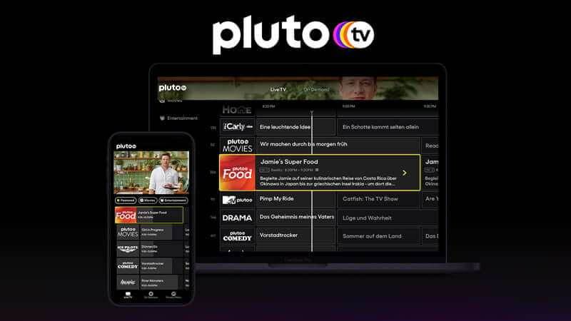 Pluto TV im Browser verfügbar